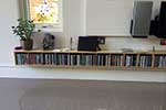 Floating birch ply cd storage unit